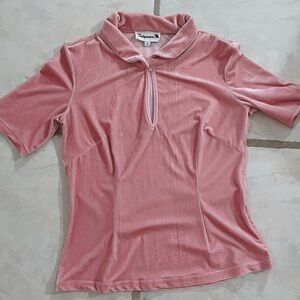 Tatyana Women's Pink Velvet Keynote Top